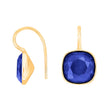Silver ear. w/quartz glass faceted