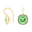 Silver ear. w/quartz glass faceted