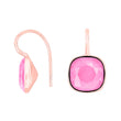 Silver ear. w/quartz glass faceted