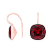 Silver ear. w/quartz glass faceted