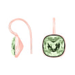 Silver ear. w/quartz glass faceted