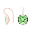 Silver ear. w/quartz glass faceted