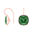 Silver ear. w/quartz glass faceted