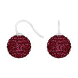 Silver ear. pavé ball w/Krg