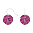 Silver ear. pavé ball w/Krg