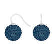 Silver ear. pavé ball w/Krg