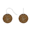 Silver ear. pavé ball w/Krg