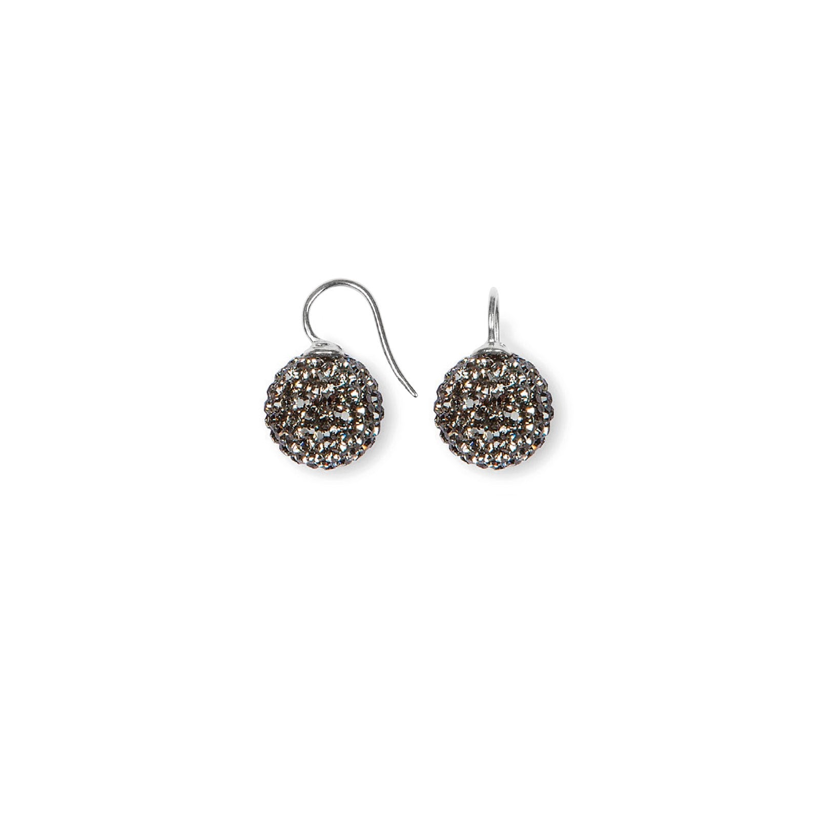 Silver ear. pavé ball w/Krg