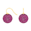 Silver ear. pavé ball w/Krg