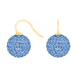 Silver ear. pavé ball w/Krg