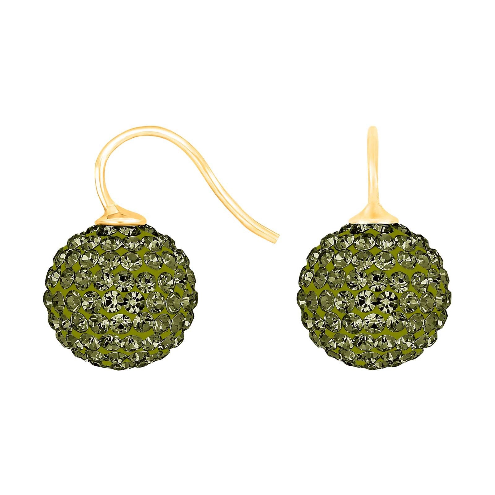 Silver ear. pavé ball w/Krg
