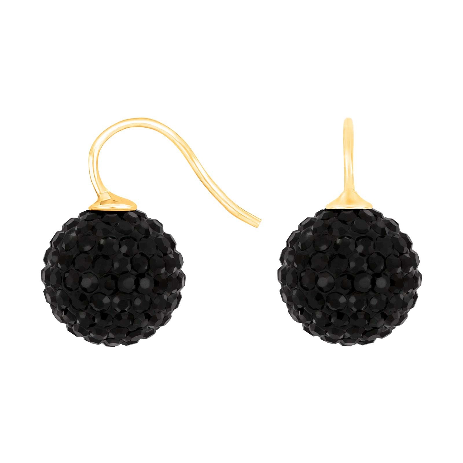 Silver ear. pavé ball w/Krg