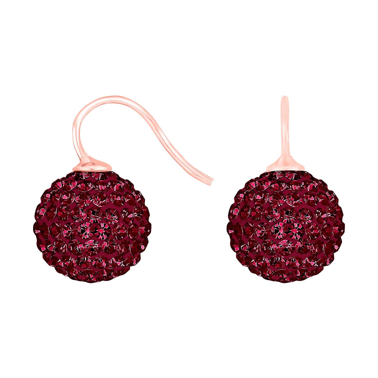Silver ear. pavé ball w/Krg