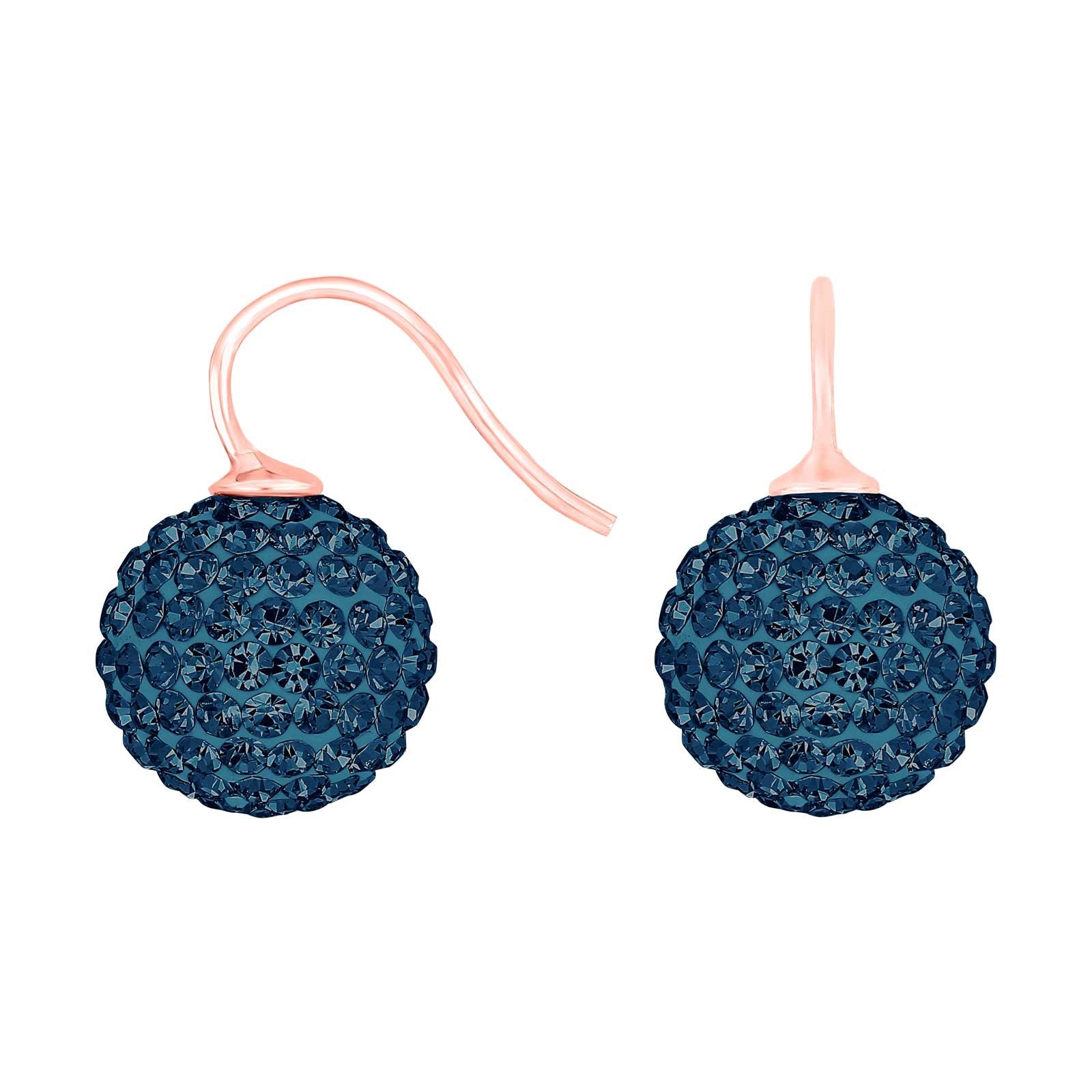 Silver ear. pavé ball w/Krg