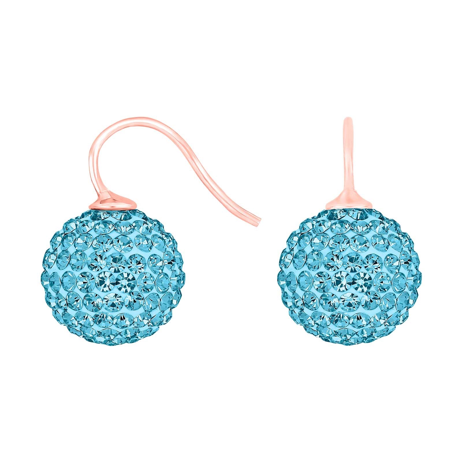 Silver ear. pavé ball w/Krg