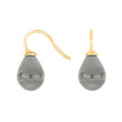 Silver ear. w/Bohemian quartz glass