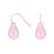 Silver ear. w/Bohemian quartz glass