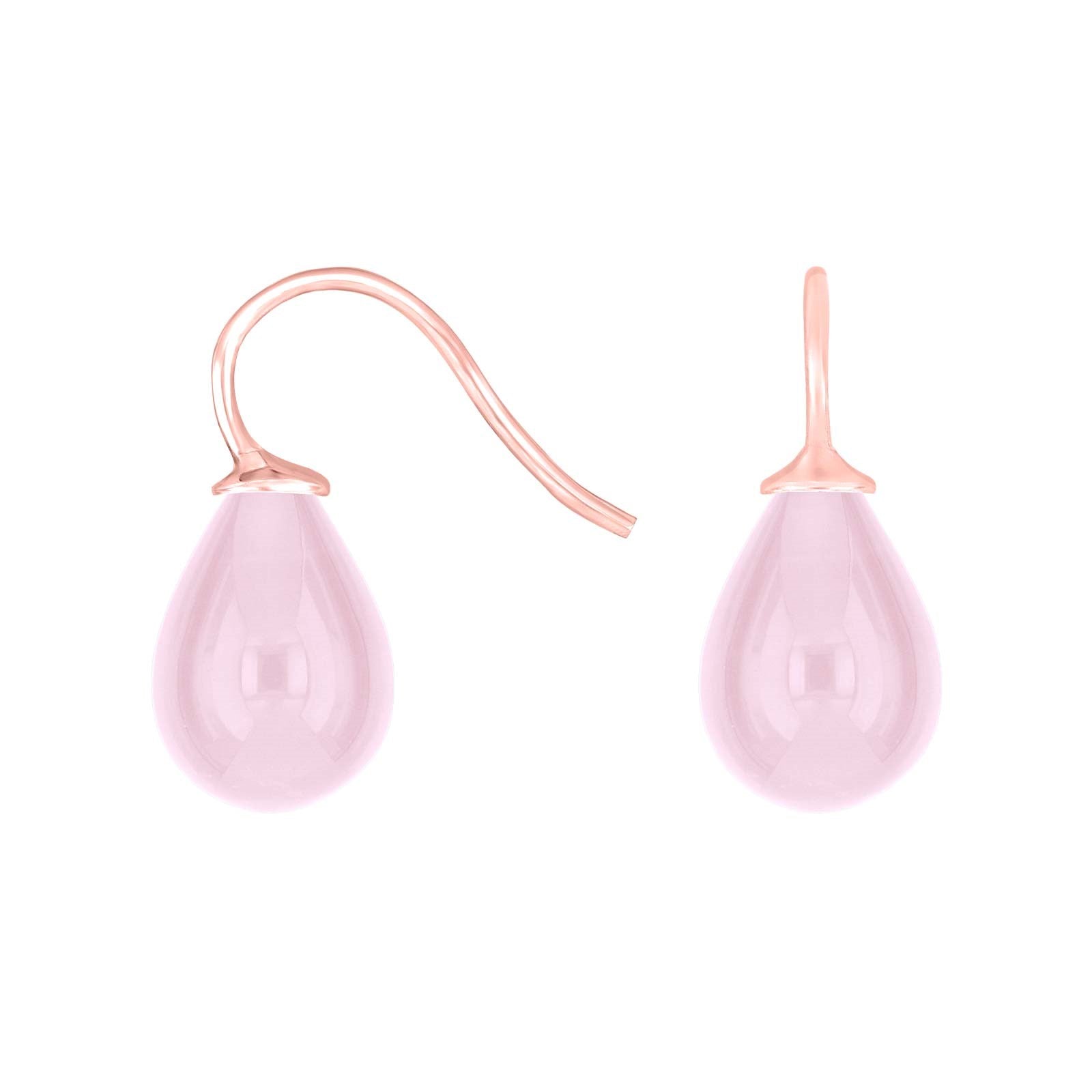 Silver ear. w/Bohemian quartz glass