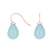 Silver ear. w/Bohemian quartz glass