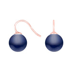 Silver ear. w/Bohemian quartz glass