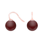 Silver ear. w/Bohemian quartz glass