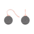 Silver ear. w/Bohemian quartz glass