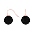 Silver ear. w/Bohemian quartz glass
