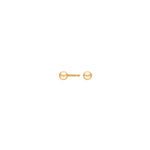 8ct. gold earrings ball 3mm