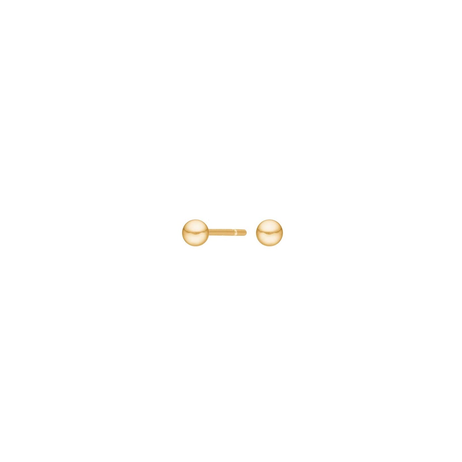8ct. gold earrings ball 3mm