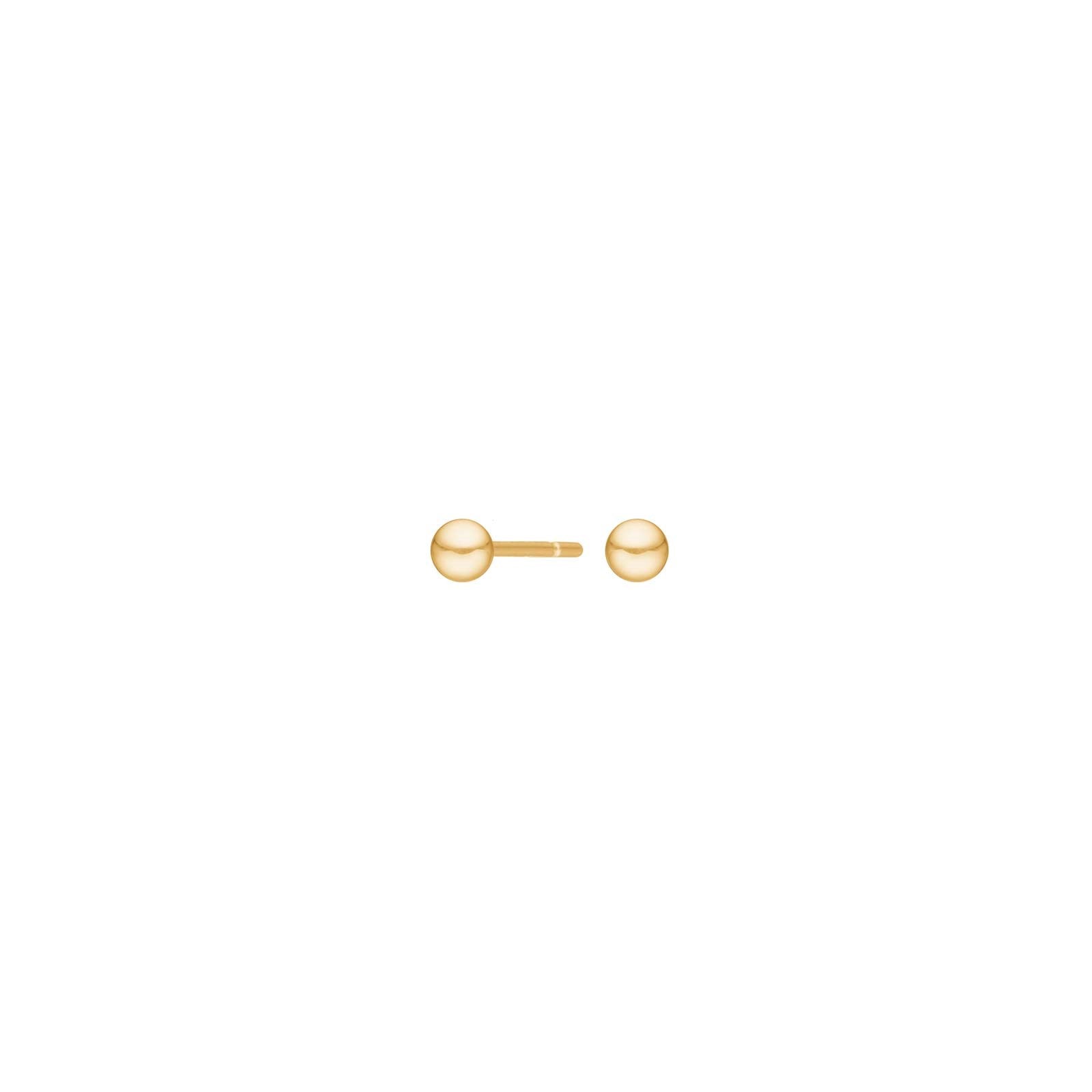 8ct. gold earrings ball 3mm