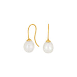 8ct. gold earrings w/freshwaterpearl
