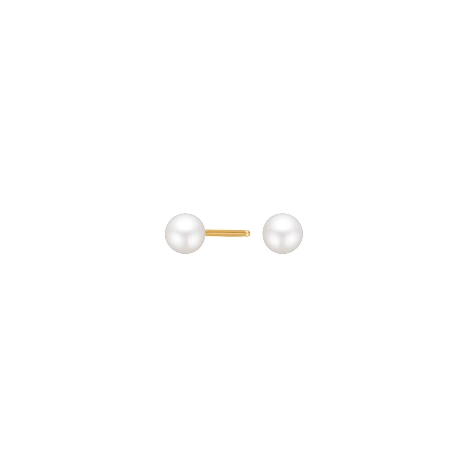8ct. gold earrings w/freshwaterpearl 5mm