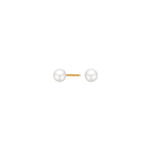 14ct. gold earrings w/freshwaterpearl 5mm