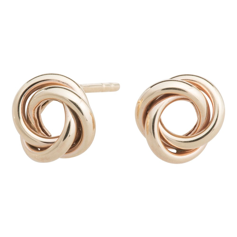 8ct. gold earrings knot