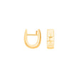Guld system-creoler Julia 12x4,5mm