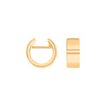 Gold system hoop earrings Nora 13x5.5mm
