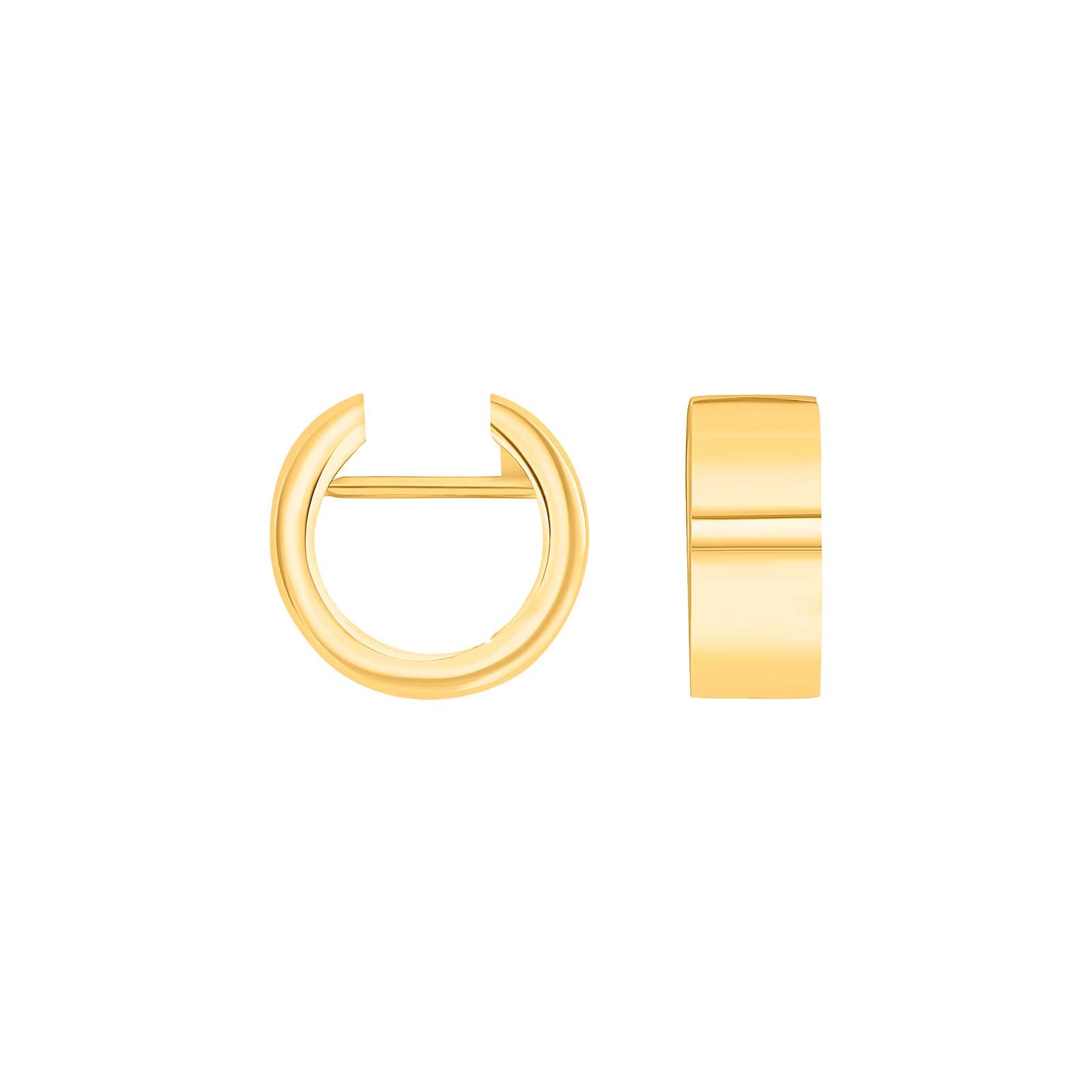 Guld system-creoler Nora 13x5,5mm Forgyldt · Struct asset 32609