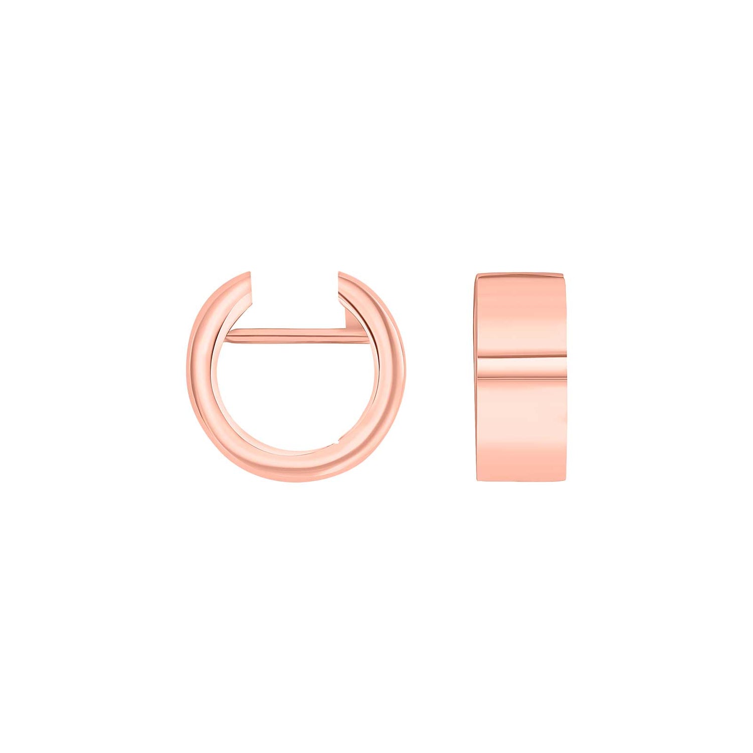 Gold System Creolen Nora 13x5,5mm - Rosévergoldet
