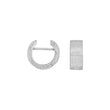 Silber matt System Creolen Nora 13x5,5mm