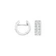 Sølv system-creoler m/cz Dita 13x5,5mm Rhodineret · Struct asset 32625