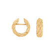 Silver matt system hoops Flora 17x6mm