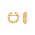 Silver matt system hoops Flora 17x6mm