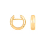 Gold System Creoles Stella 16x5mm