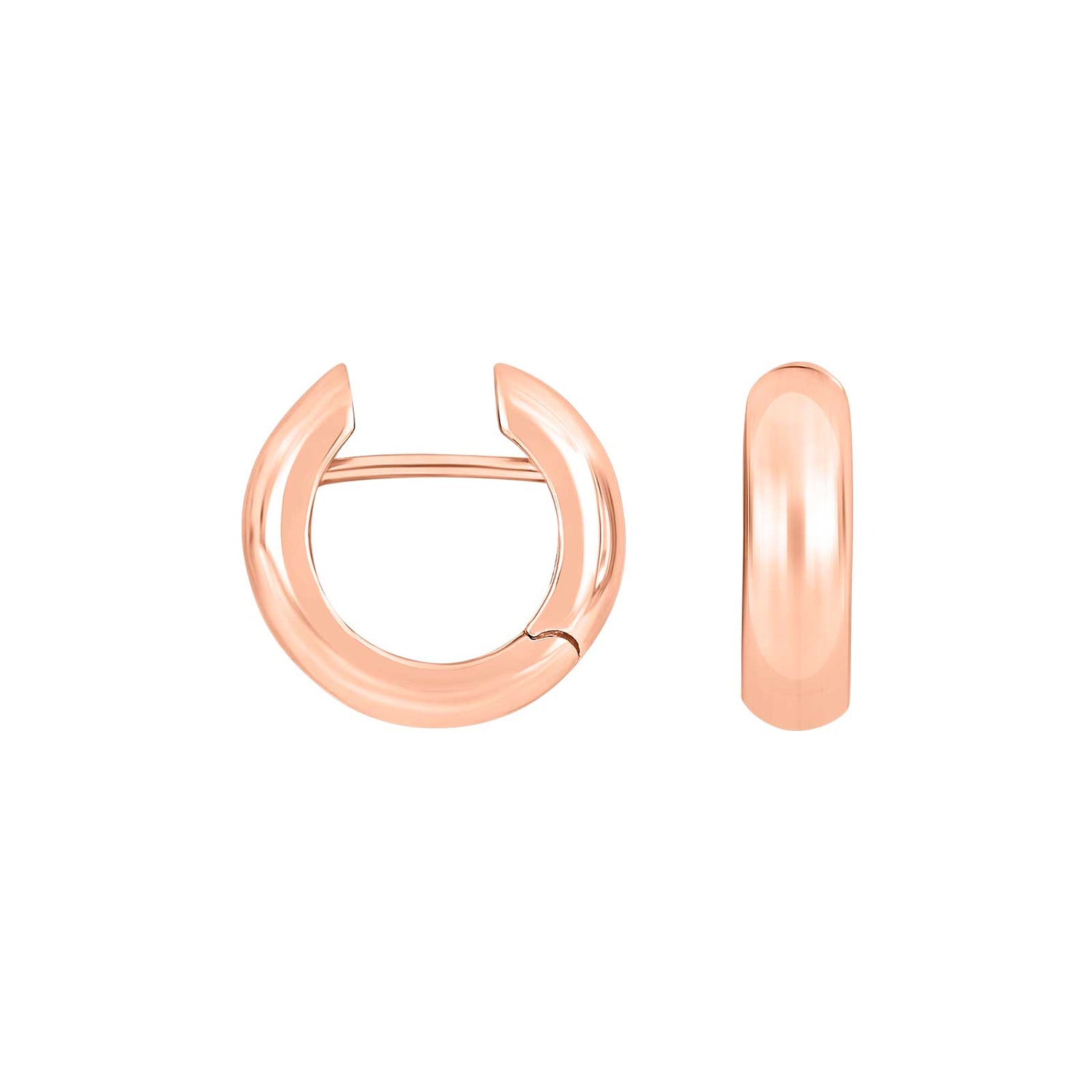 System Creolen Stella 16x5mm - Rosévergoldet