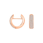 Silver system hoop w/cz Lara 16x5mm