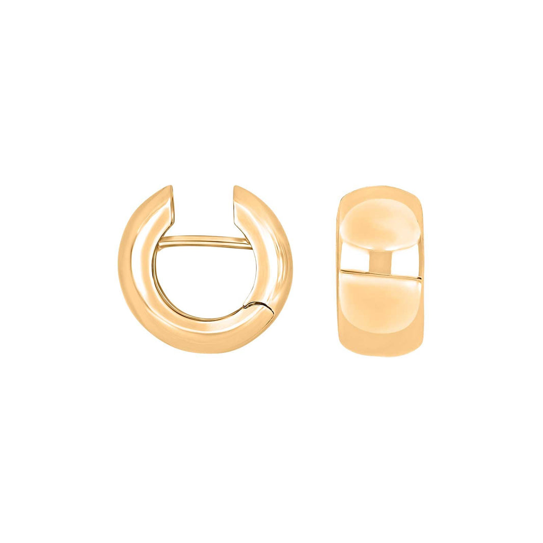 Gold system hoop earrings Lili 15x8mm