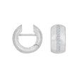 Silbermatte System Creolen mit Zirkonia Lola 16x8mm