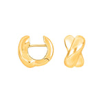 Sølv system-creoler Mischa 15x9mm