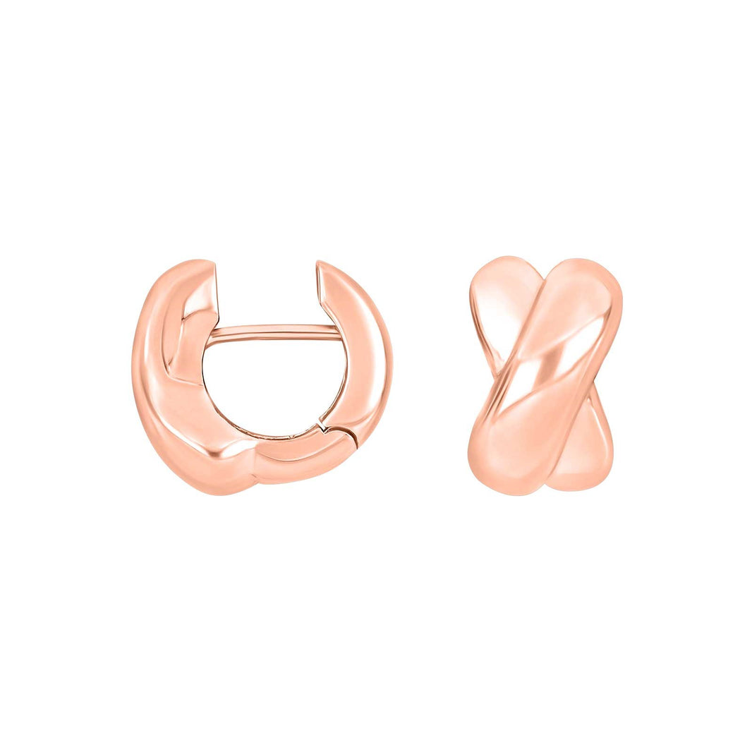 Silver system hoops Mischa 15x9mm