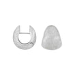 Silber matt System Creolen Eva 15x13mm